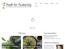 Tablet Screenshot of foodforawakening.com